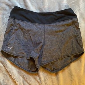 Grey under armour athletic shorts